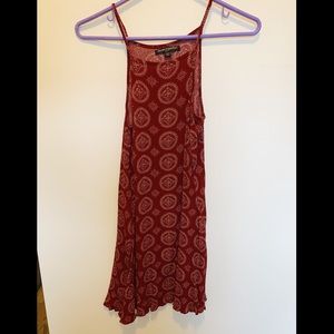 brandy Melville burgundy & yellow swing dress!